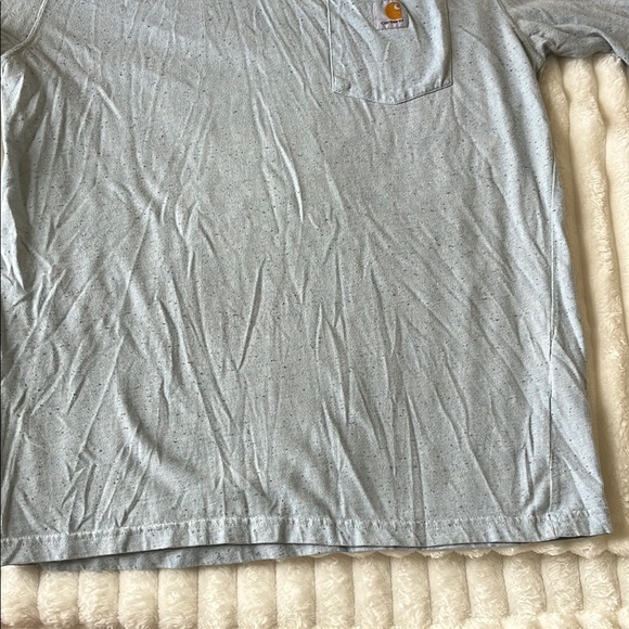 Carhartt Men's Blue Pocket T-Shirt - Picture 4 of 10
